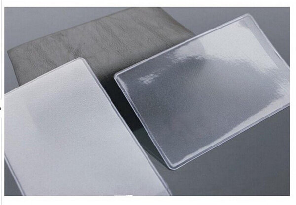 10 pçs plástico macio claro cartão de crédito luvas protetores dustproof impermeável novo
