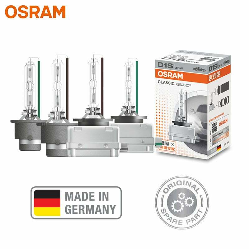 OSRAM-제논 헤드라이트 전구, 차량 전조등 램프, D1S D2S D3S D4S 66140 66240 66340 66440 CLC, HID 4200K 백색광, 1 개입