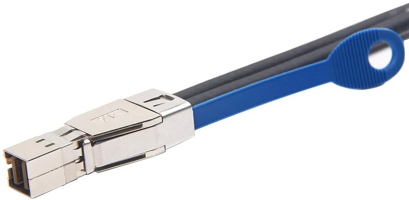 Cable externo Mini SAS HD de SFF-8644 a SFF-8644, 12G, 2 m (6,6 pies)