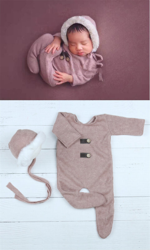 Puntelli per fotografia neonato neonato ragazza pagliaccetto body Outfit cappello fotografia Baby Studio puntelli da tiro abbigliamento