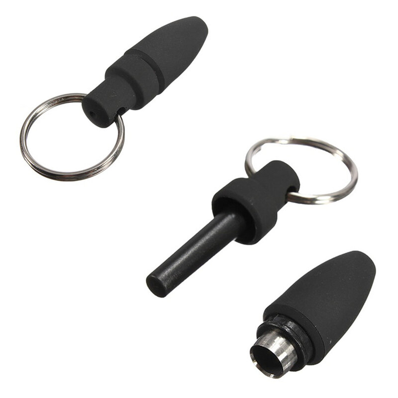 Met Sleutelhanger Trekken Gat Draagbare Accessoires Cool Sigaar Punch Cutter Rubber Clip Rubber Metalen Sigaar Punch Cutter