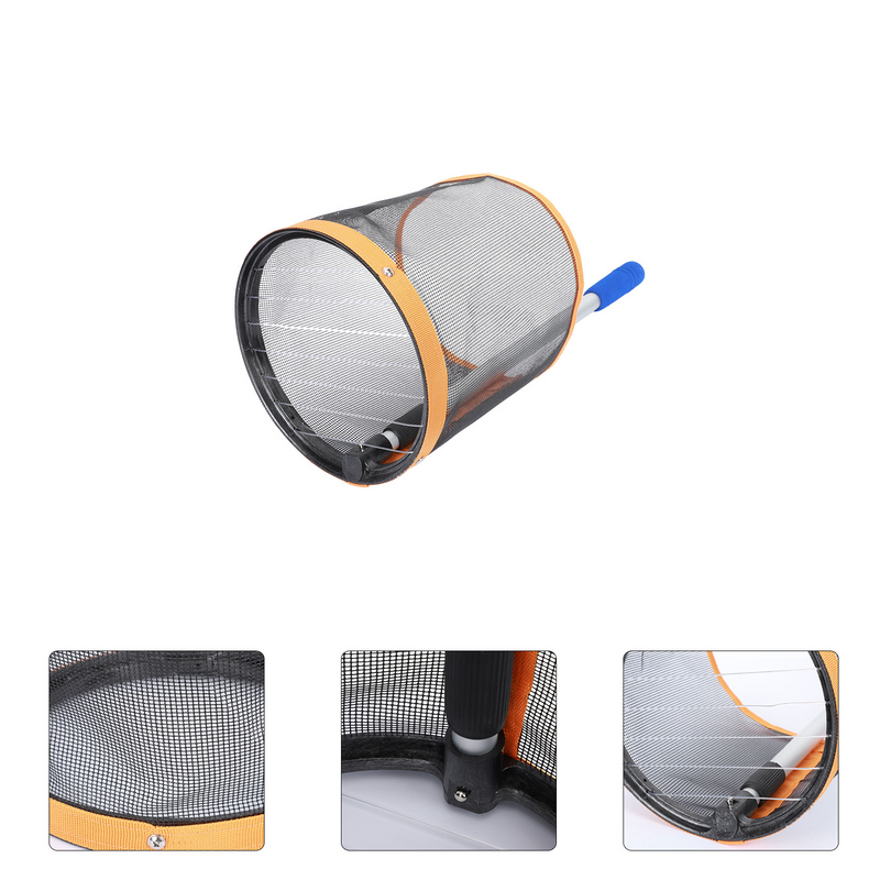 Ball Picker Pingpong Balls Net Bag Table Tennis Mesh Handlepicking Basin Carry Collectorportable Storage Multi Container