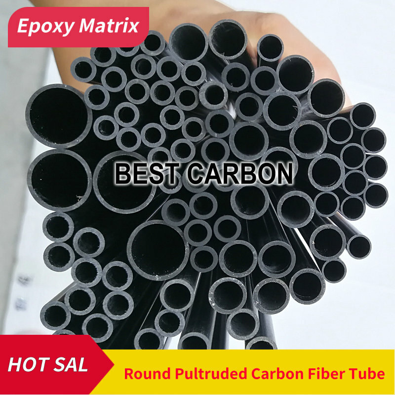 Frete grátis tubo de fibra de carbono redondo, od14mm a 16mm , 500mm comprimento, cfk rovem, pólo de fibra de carbono