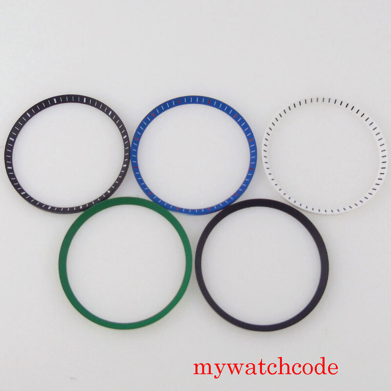 Piezas de reloj de pulsera, funda de plástico de 31,2mm, anillo de sección para NH35, movimiento de 45mm, funda de reloj Bliger