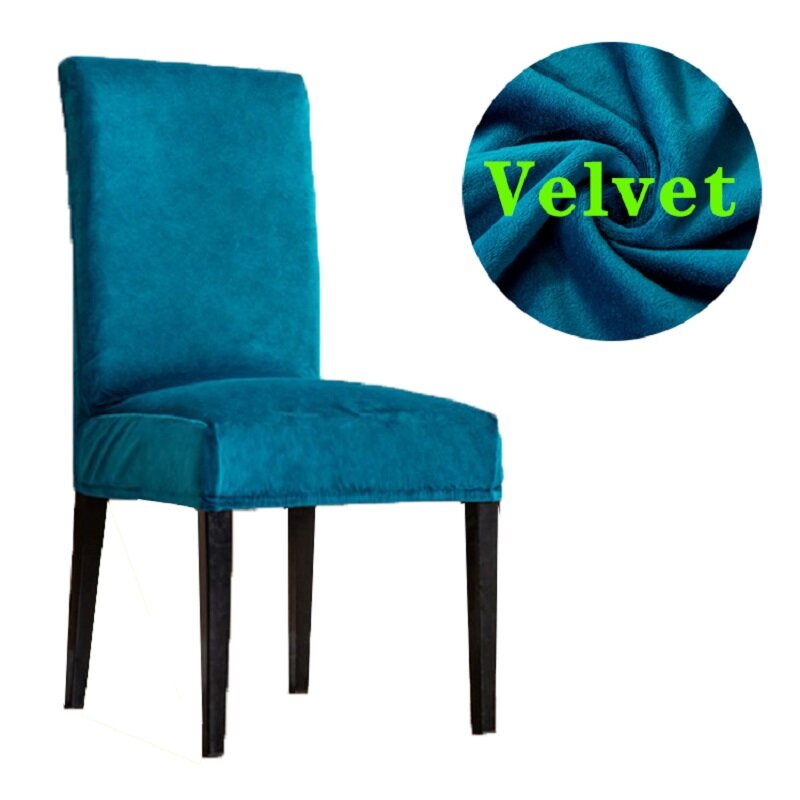 Funda de terciopelo para silla, cubierta de asiento suave y delicada, de licra, para restaurante, Hotel, fiesta, banquete, 100%