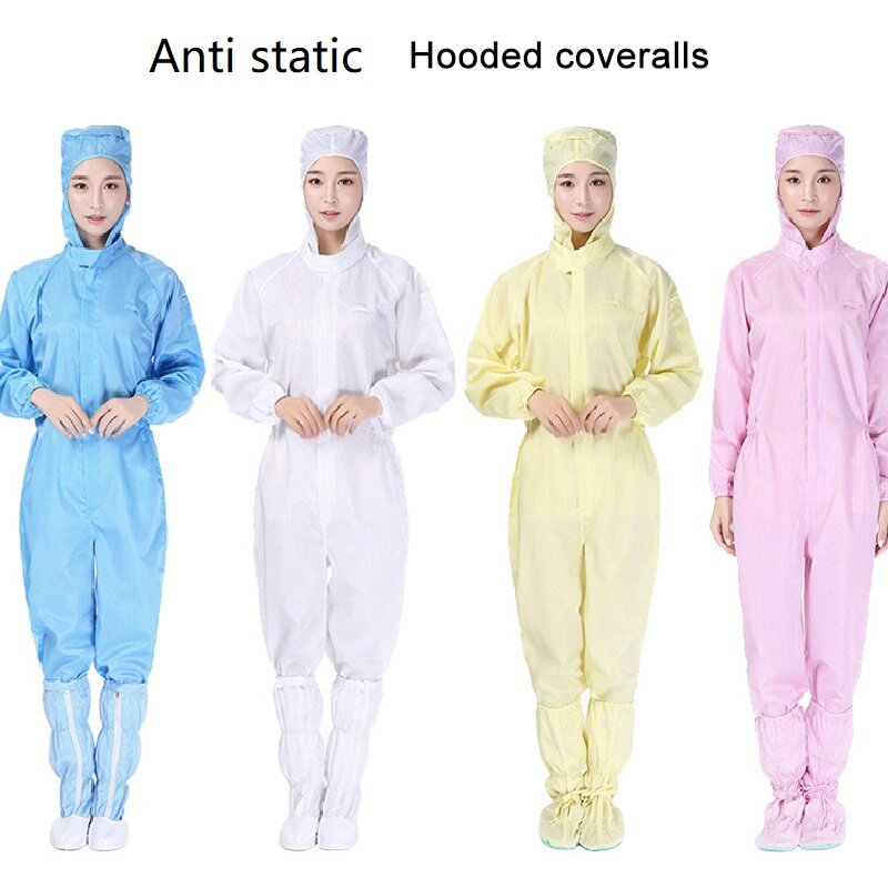 Anti Statis Baju Pelindung Overall Bersih Pakaian Debu Antistatik Mantel untuk Dustless Lokakarya Pakaian Kerja