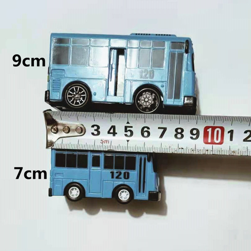 4 pz/set Tayo the little bus coreano amina oyuncak araba modello di auto mini plastica tirare indietro tayo bus per bambini ragazzo regalo di natale