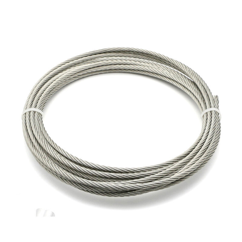 100 meter 0.6/0.8/1/1.2/1,5mm 2mm 304 Edelstahl litze Bare Seil hebe Kabel linie Rostfrei 7*7 struktur