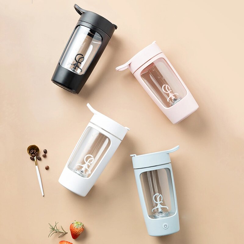 650ML Electric Shaker Cup Automatic Mixing Coffee Mug Usb Rechargeable Portable Mixer Cup Stirring Protein Shaker Bottle For Gym