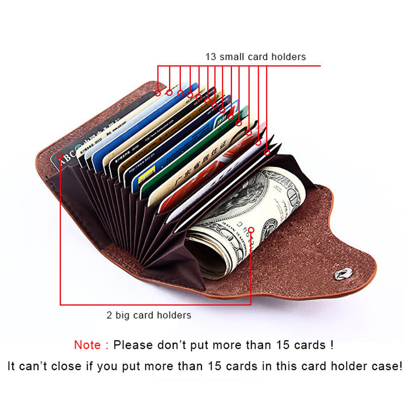 محفظة رجالي من الجلد الطبيعي DIENQI لحفظ البطاقات محفظة صغيرة بمشبك وقصيرة ثلاثية الطي للرجال محفظة نسائية صغيرة 2021 فاليه