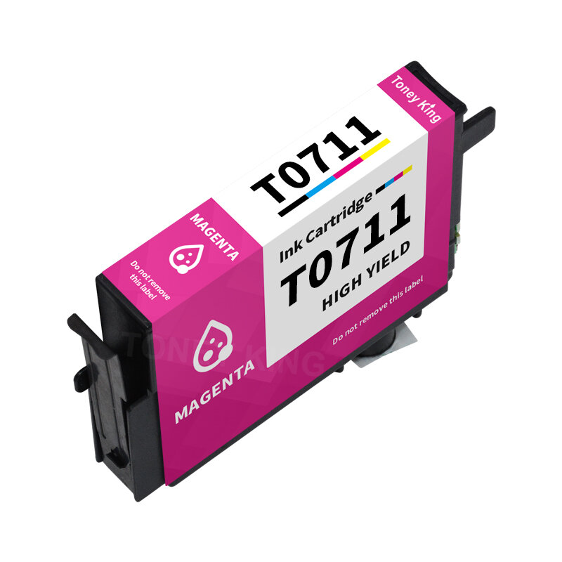 Toney king new T0711 ink cartridge for Epson Stylus SX110 SX215 SX218 SX400 SX405 SX410 SX415 SX510W SX515W DX7400 printer