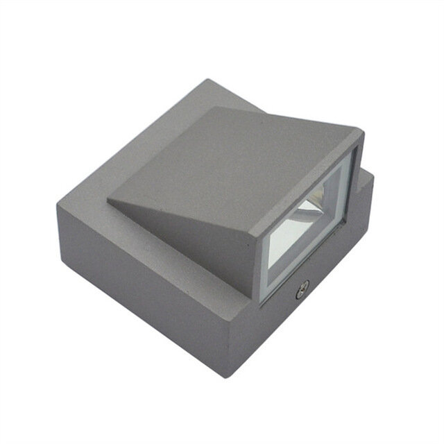 Lâmpada de parede LED impermeável, superfície de alumínio moderna, cubo montado, varanda do jardim luz, interior e exterior, IP65, 5 W, 10W, AC 110V, 220V