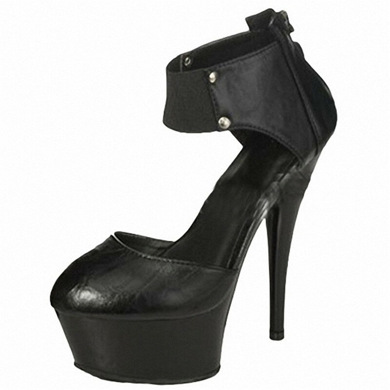 Scarpe basse di colore facile da 15cm, commercio estero sexy per vendere scarpe da donna di grandi dimensioni, scarpe da ballo ultra alte da discoteca