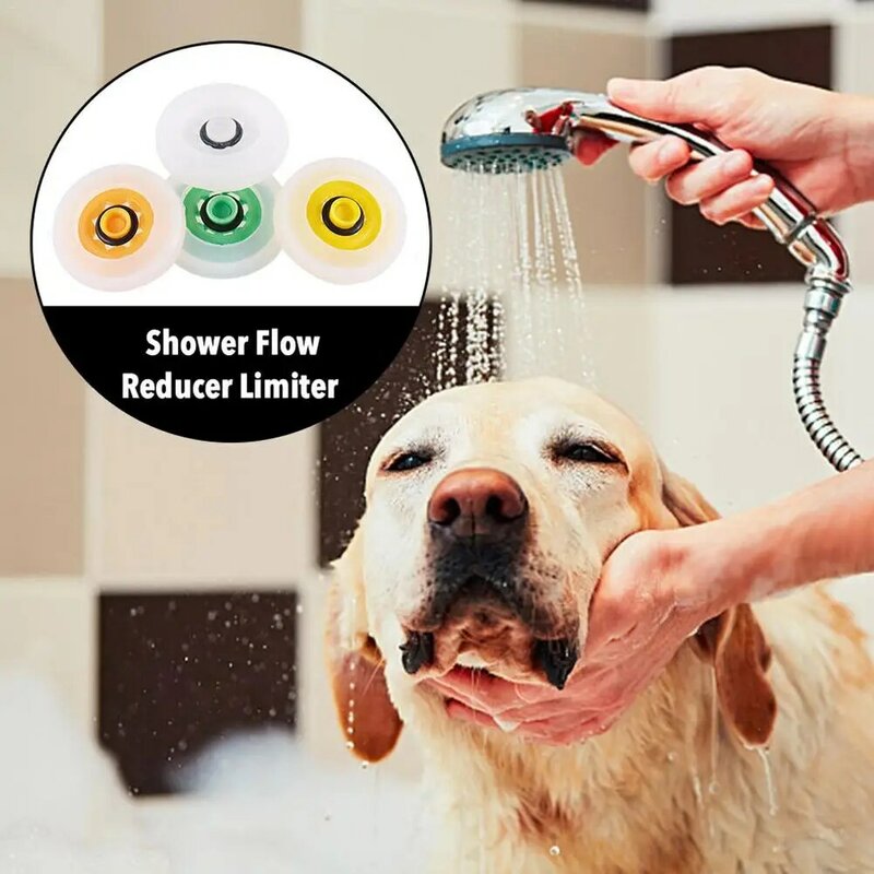 Shower Head Flow Control Valve Set, Dispositivo Saver Água, redutor de fluxo, limitador para HA Spray, até 70% de poupança de água, 4pcs