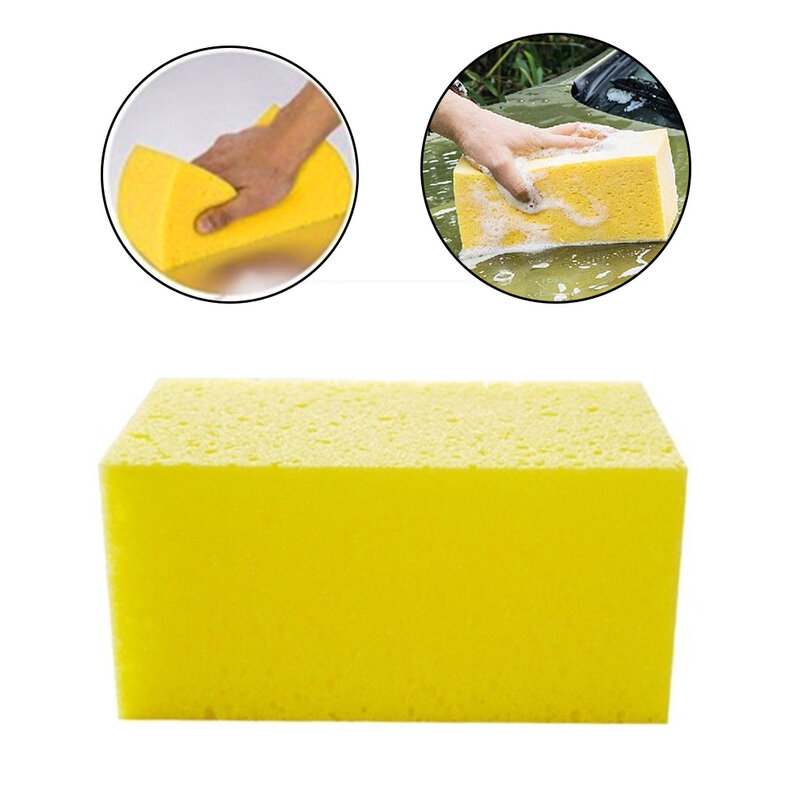 Discount Big Car Washing Sponge Super Absorbment Thickened Corral Big Cleaning Sponge Block Auto Beauty Maintain Tools