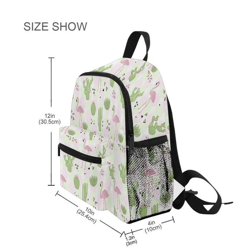 Детский Школьный рюкзак с изображением фламинго, с милыми животными, для девочек и мальчиков