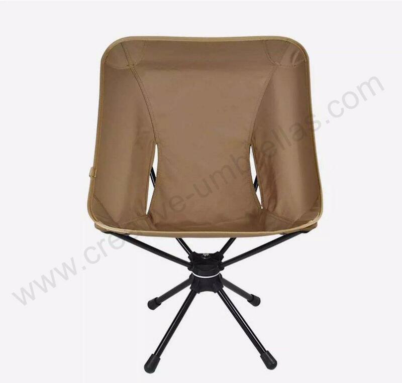 Bearing 150kg waterproof tensile 600D oxford outdoor aviation 75T alloy compact foldable 360 universal swivel rotated chair
