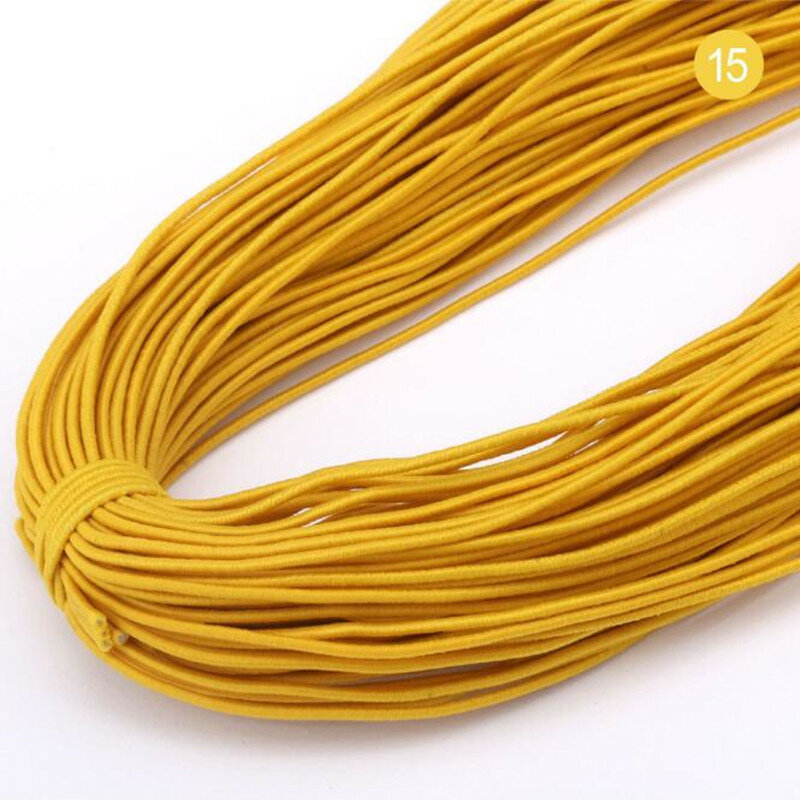 1mm Colorful High-Elastic Round Elastic Band Round Elastic Rope Rubber Band Elastic Line DIY Sewing Jewelry Accessories 9yards