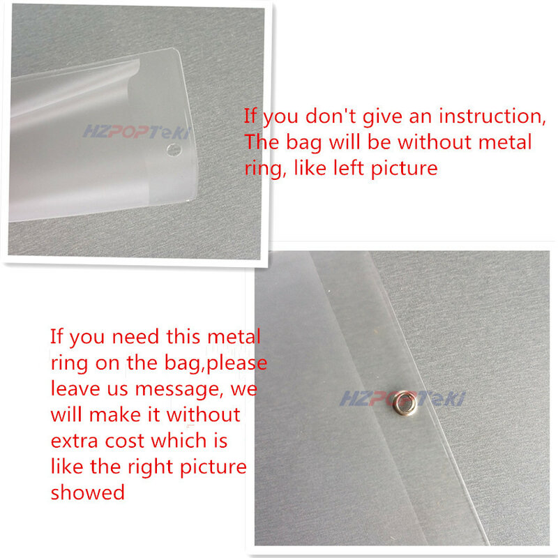 100pcs Smaller Plastic PVC Price Card Tag Label Hanging Sleeve Protective Bags in Retails