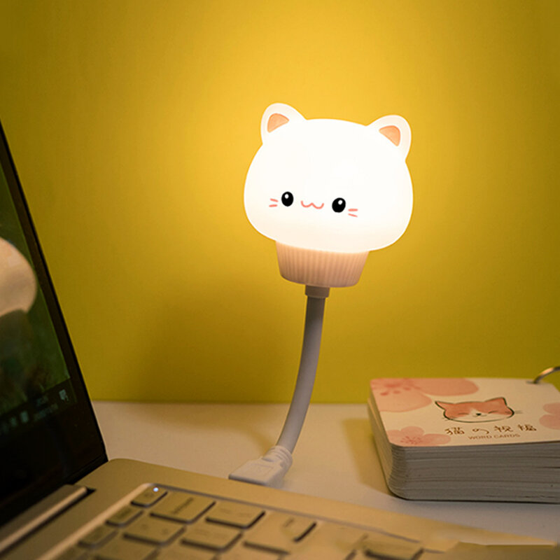 Công Tắc Cảm Ứng LED USB Đèn LED Để Bàn Hình Gấu Thỏ Hoạt Hình Đầu Giường Đèn Ngủ Quà Tặng Giáng Sinh Cho Bé Kid Phòng Trẻ Em Trang Trí