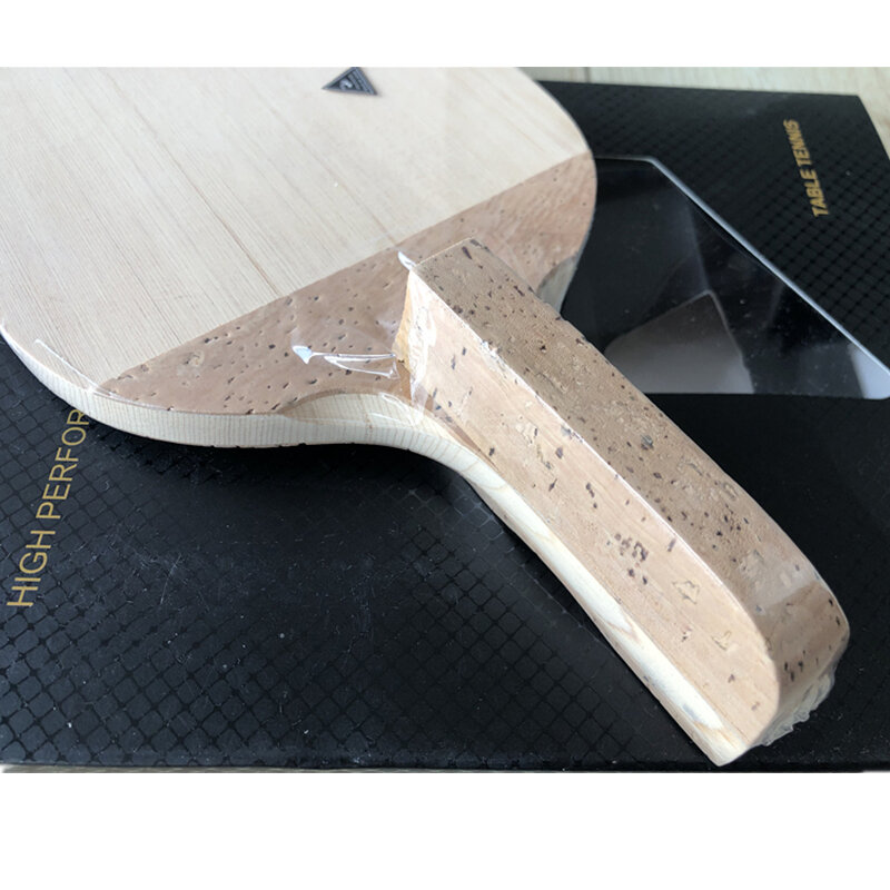 Hinoki-raqueta de madera contrachapada de estilo japonés, raqueta china de ciprés, de una sola capa, para tenis de mesa