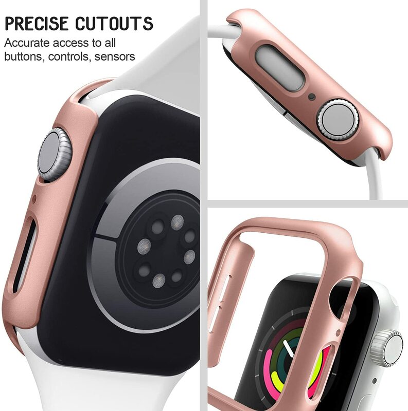 Cover For Apple Watch Case 45mm 41mm 44mm 40mm 42mm 38mm iWatch Accessories PC bumper protector Apple watch series 7 6 se 5 4 3