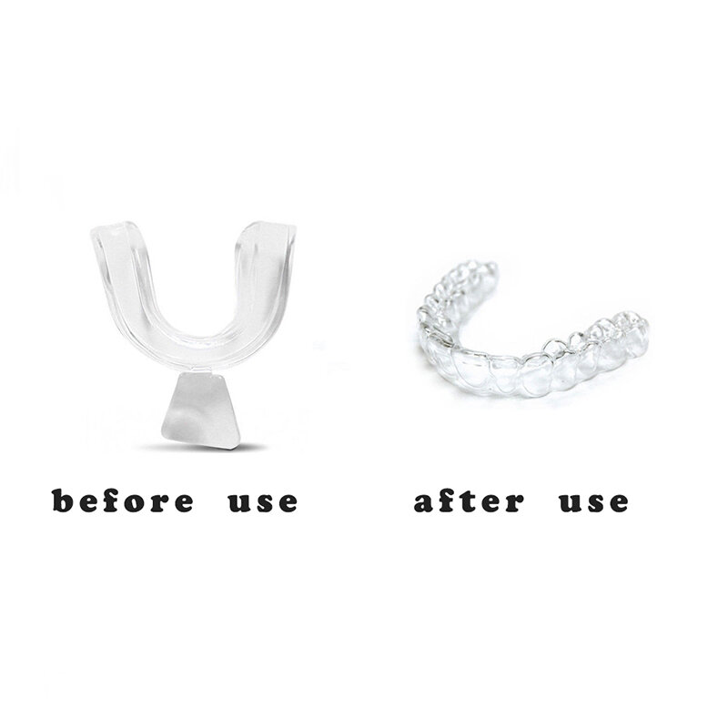 Jimwood 4 sztuk/zestaw silikonowe noc ochraniacz na zęby zęby Clenching szlifowanie zgryz pomoc w leczeniu zaburzeń snu wybielanie zębów taca środek wybielający zęby