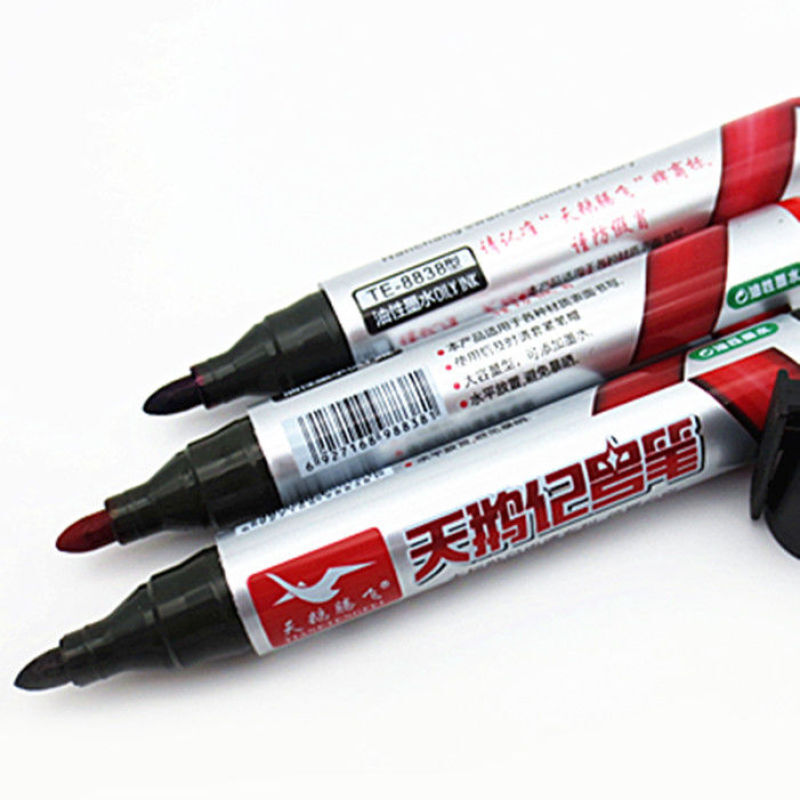 8ピース/箱ビッグヘッドマークペン可能フェードしない油性防水マーカーペンマーク物流作業