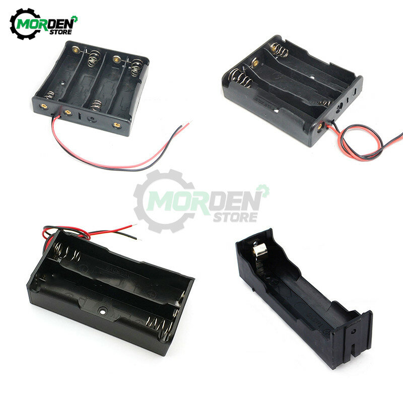 1/2/3/4Slots 18650 Batterij Houder Plastic Batterij Case Storage Box Voor 4*3.7V 18650 Lithium Batterij