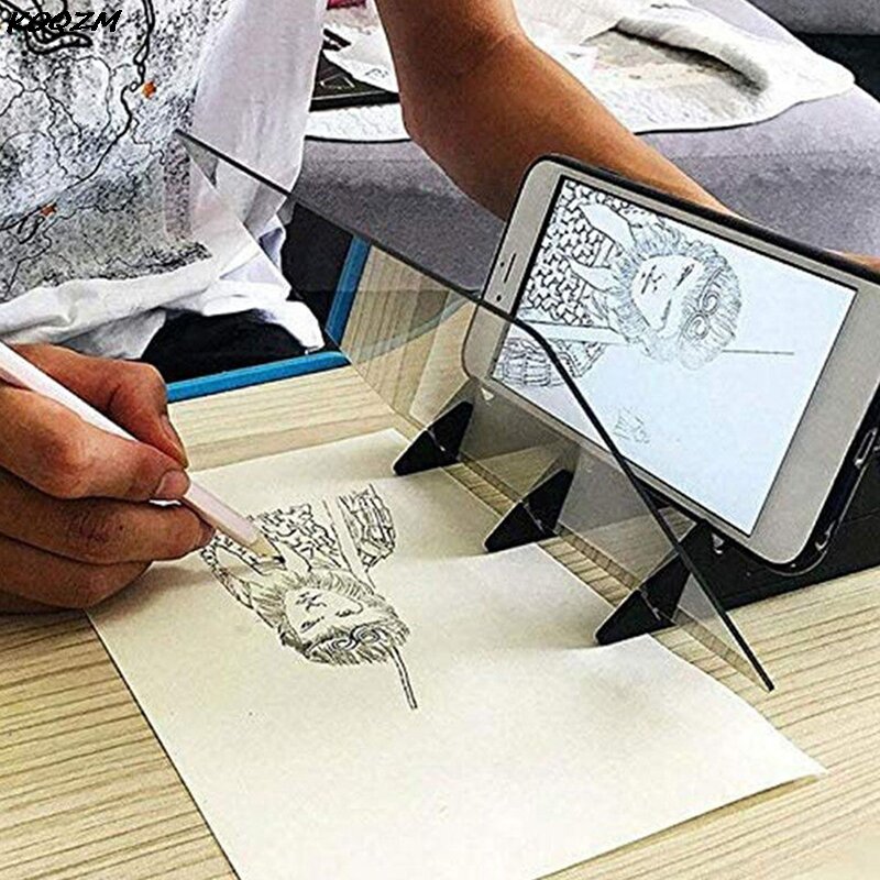 1pc esboço assistente tracing desenho placa óptica desenhar projetor pintura reflexão rastreamento