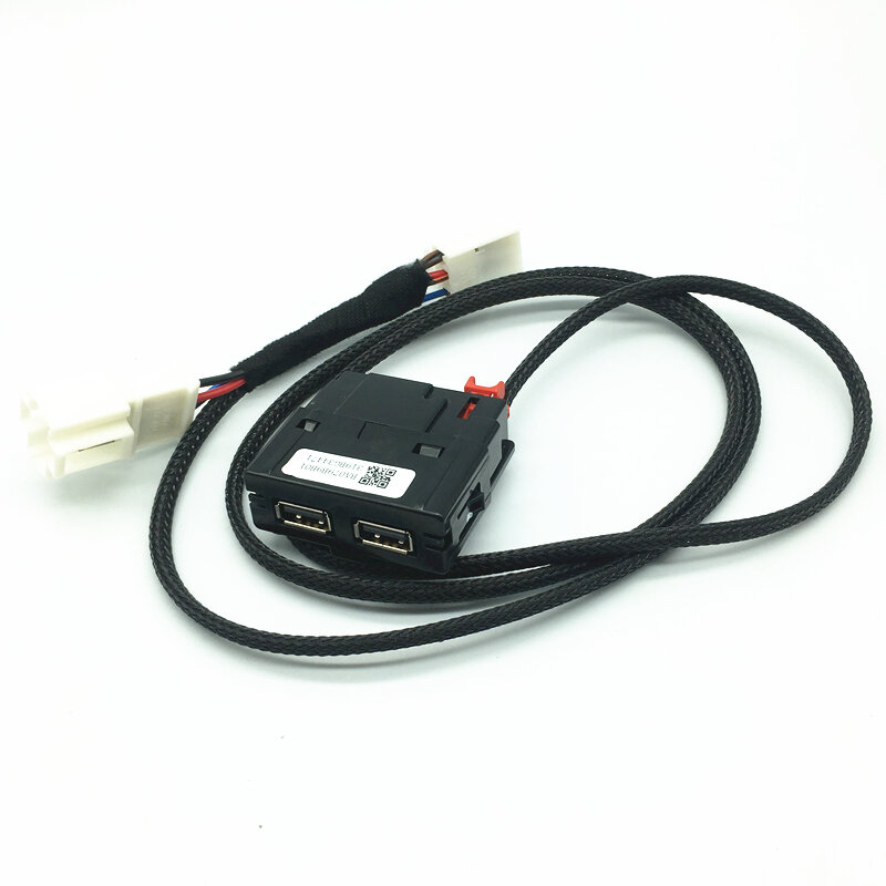 Для vw Golf 7 MK7 7,5, задняя вентиляционная решетка с двойным USB зарядным устройством, центральный подлокотник, USB-адаптер для зарядки, обновленный кабель 5GG864298B