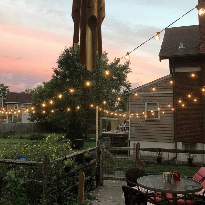 Festone LED Globe String Light Fairy LED G40 Outdoor per la festa di natale giardino decorativo ghirlanda lampada Street Patio Backyard