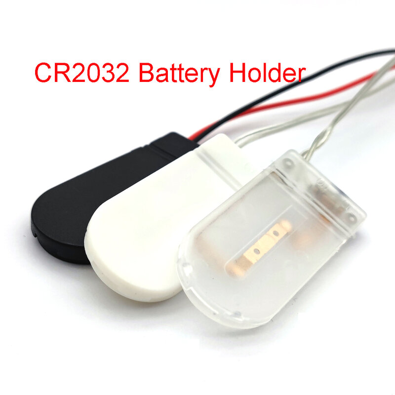 CR2032 caja de almacenamiento de batería con interruptor de encendido y apagado, botón, moneda, celda, soporte para enchufe, 3V, 6V