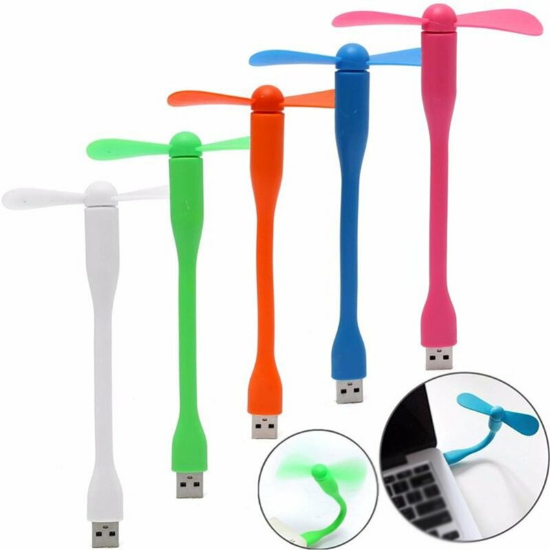 Hot Sale Flexible Mini USB Fan Bendable And Detachable Cooling Fan For Power Bank & Notebook & Computer Summer Gadget