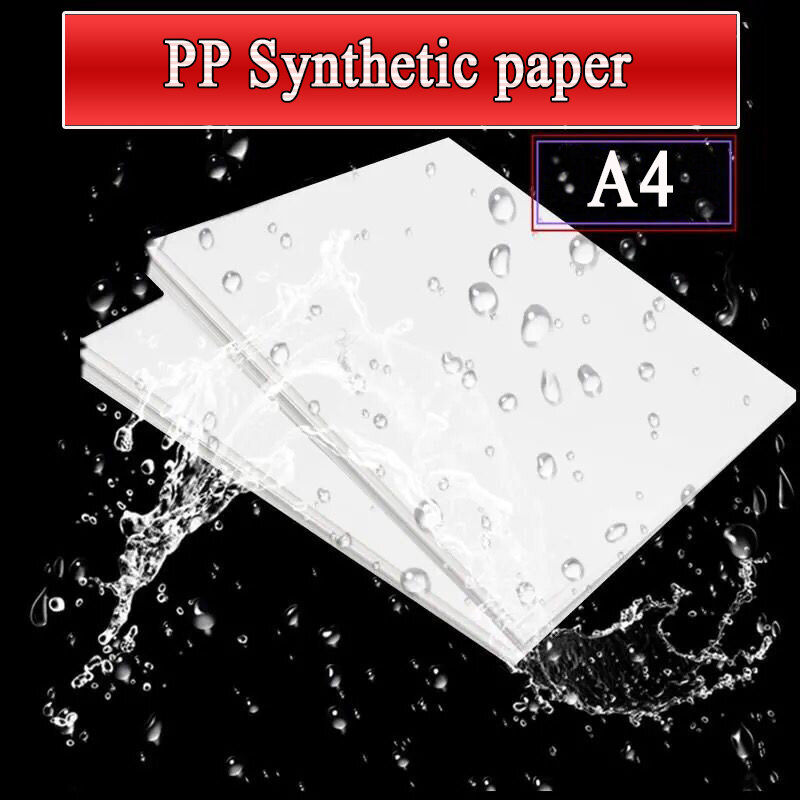 A4 Self-adhesive PP Synthetic Paper Inkjet Printing Paper Matte White Blank Glossy Waterproof Label Sticker for Laser Printer
