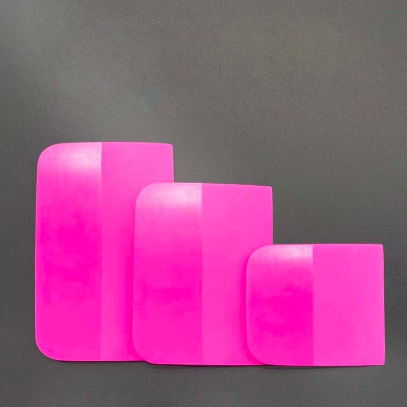 Raspador de goma suave para ventana de coche, herramientas de tinte, K1KE raspador de vidrio de agua, color rosa