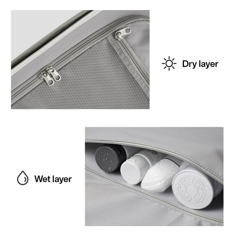 Mixi-maleta de equipaje de viaje con asa ancha, ruedas giratorias, PC duro, cerradura TSA, 20, 24 pulgadas, Unisex