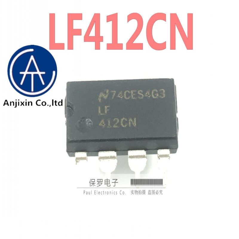 10 pz 100% originale e nuovo amplificatore operazionale LF412CN LF412 DIP-8 spina diritta importato stock reale originale