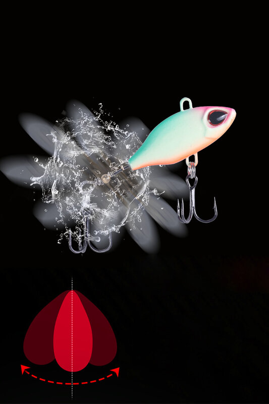 BassLegend Fishing Tailspin Micro Spinnerbait Bass Trout Deracou Spinner Vib Vibrating Tail Rotating Blade Spin 8g 11g 15g