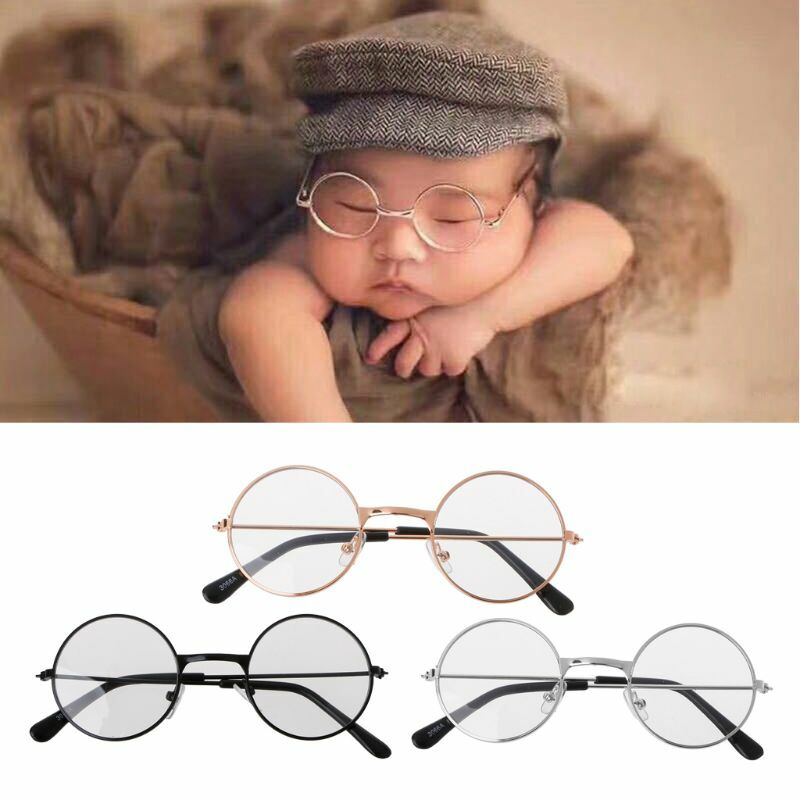 Accesorios de ropa para bebé recién nacido, gafas planas, accesorios de fotografía, Caballero para sesión de estudio