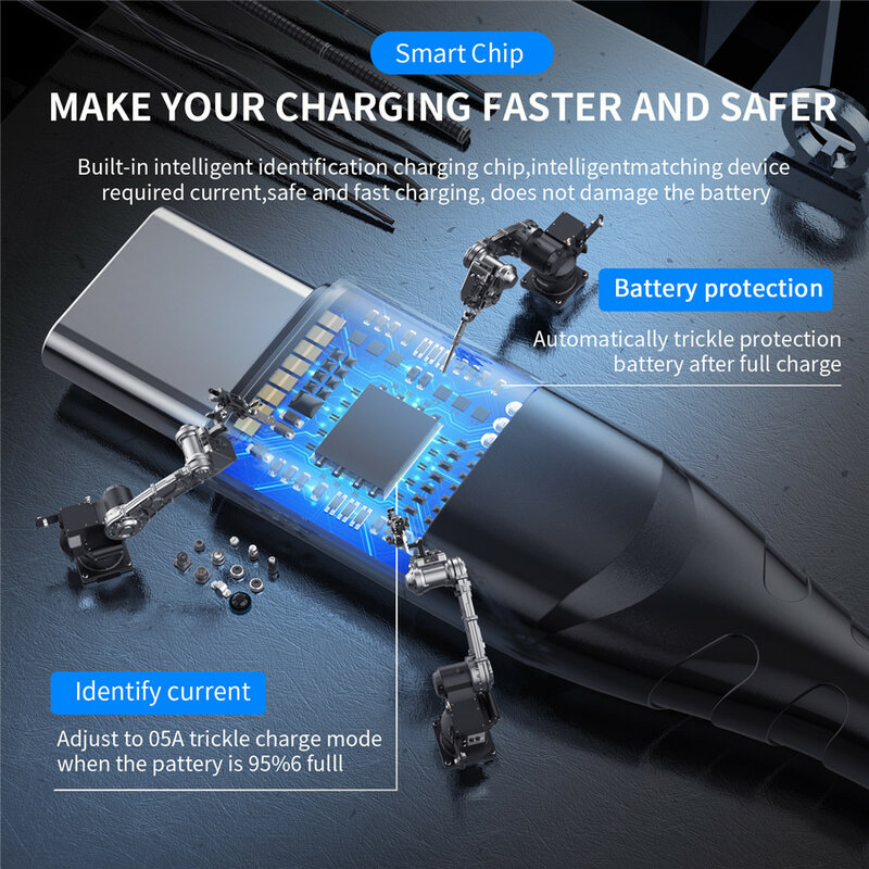 Uslion 60W Magnetische Kabel Quick Charge 4.0 Usb C Naar Type C Kabel Pd Snel Opladen Voor Huawei P40 gegevens Charger Kabel Voor Macbook