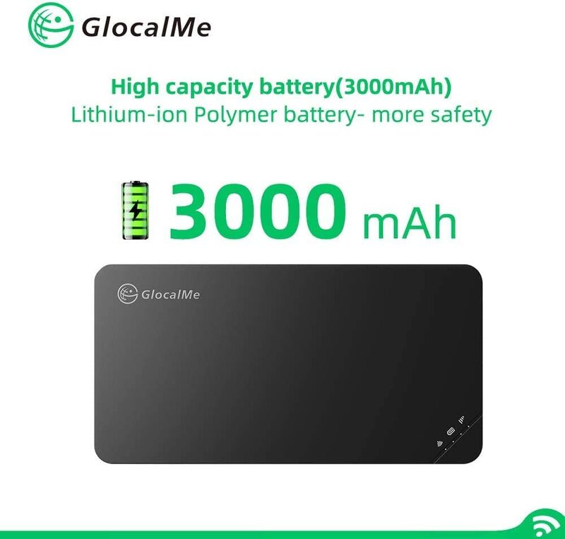 Беспроводная портативная точка доступа GlocalMe U3, Wi-Fi для путешествий в более 140 странах, не требуется SIM-карта, умная локальная сеть