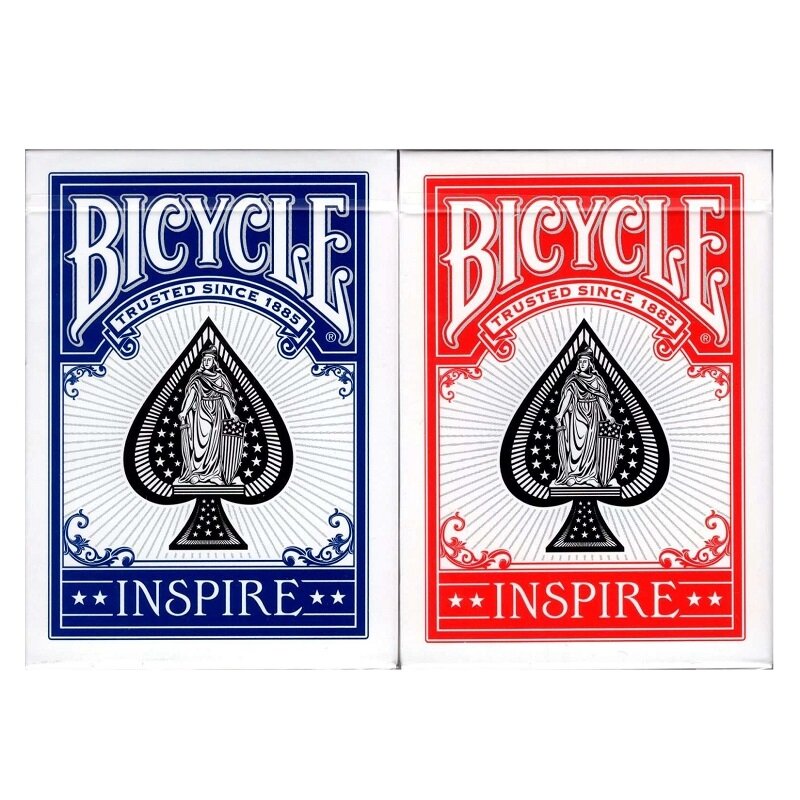 Bicicleta azul inspire cartas de jogo, baralho marcado uspcc para poker, jogos de cartas mágicas, adereços para truques de mágica