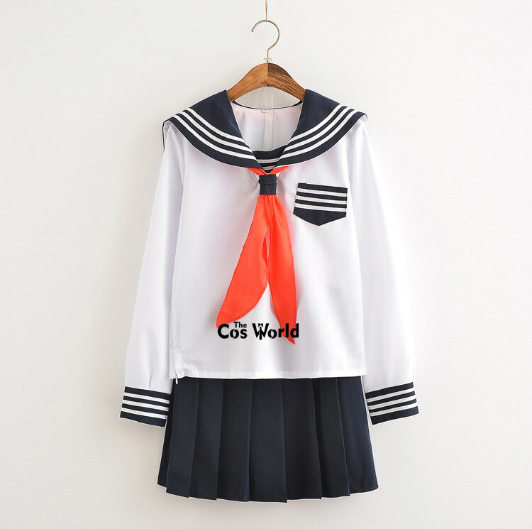 S-5XL Jigoku Shoujo Enma Ai Summer Sailor Suit JK School Uniform studenti panno top gonne Anime costumi Cosplay
