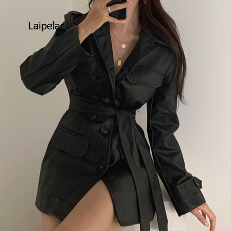 Solto casaco de pele do falso feminino manga longa casaco vintage com bolsos outerwear senhoras topos 2021