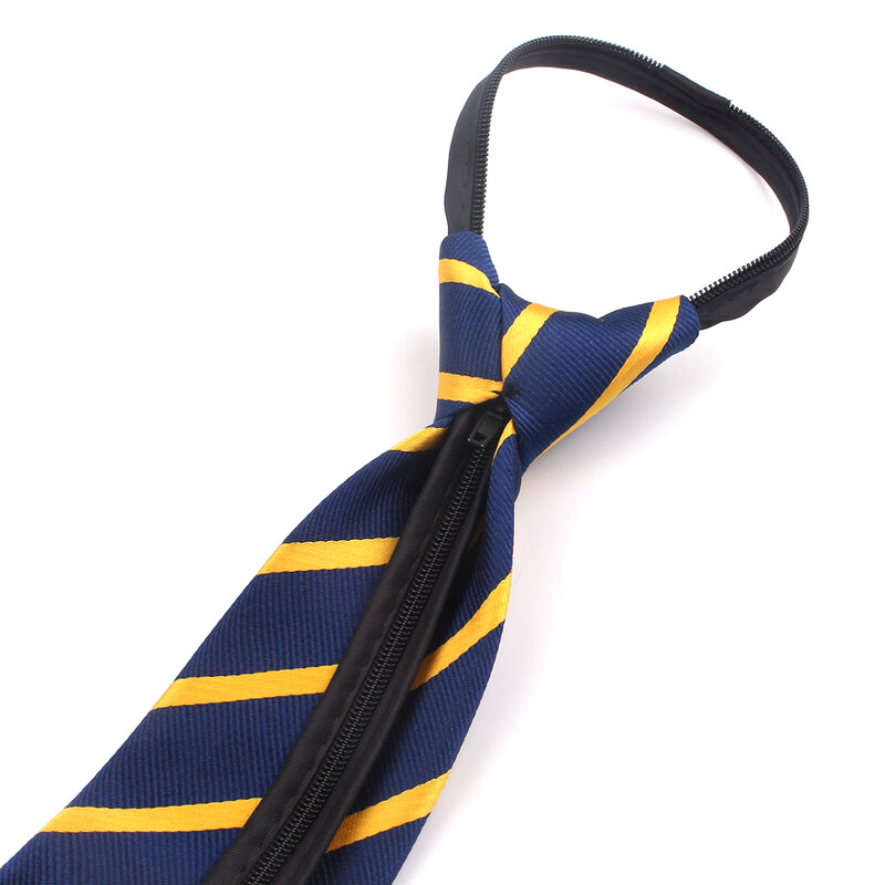 Zipper Neck Ties For Men Classic Simple Necktie For Wedding Business Girls Boys Suits Tie Casual Skinny Male Necktie Gravatas