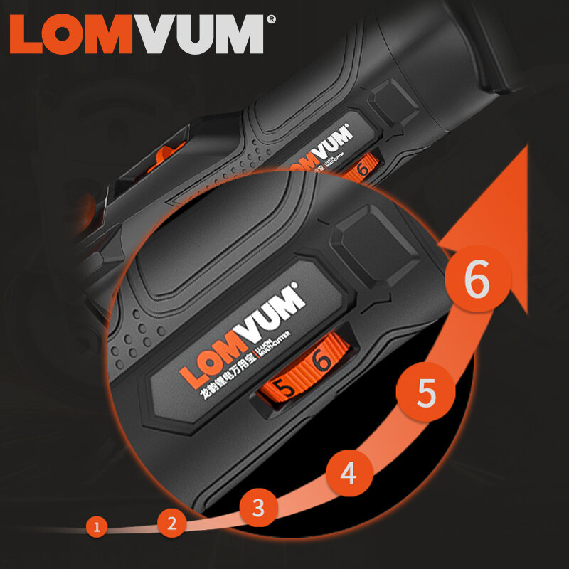 LOMVUM – oscillateur électrique sans fil 12V, outils pour le travail du bois, bricolage, oscillateur domestique, lame de tondeuse