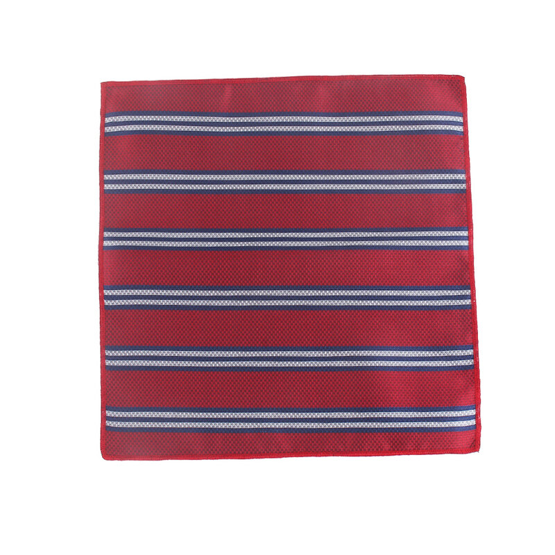 Jacquard Paisley Handkerchief Striped Pocket Square For Wedding 25cm*25cm Hankies For Men Brand Suits Pocket Towel Hanky