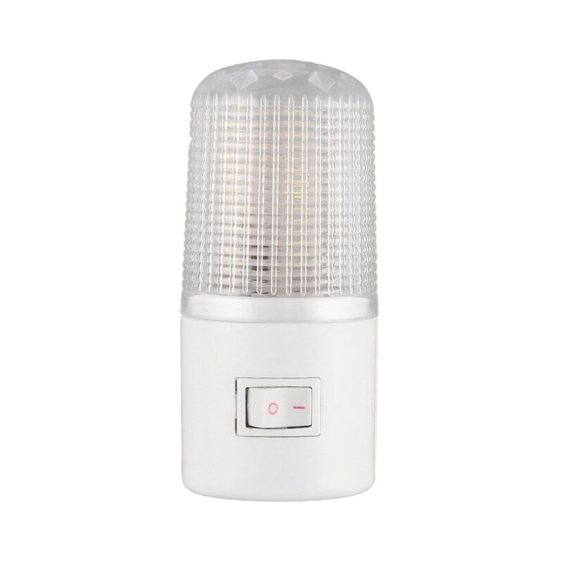 미국 플러그 LED 조명 벽 장착 침대 옆 램프, 비상 조명, 가정 침실 화장실 에너지 절약 야간 조명, 4 LED, 3W, 110V