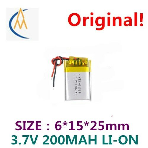 Fabrikant Biedt Regelrecht Lithium-Ion Polymeer Batterij 601525 200 Ma Led Verlichting Cosmetische Instrument Digitale Capaciteit Lithi